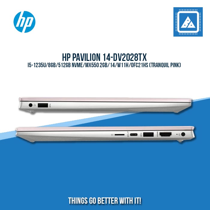HP PAVILION 14-DV2028TX (79J44PA) I5-1235U/8GB/512GB NVME/MX550 2GB | BEST FOR STUDENTS AND FREELANCERS LAPTOP HP PAVILION 14-DV2028TX (79J44PA) I5-1235U/8GB/512GB NVME/MX550 2GB | BEST FOR STUDENTS AND FREELANCERS LAPTOP